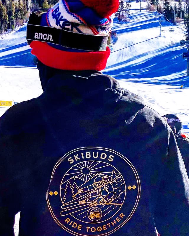 SkiBuds Ride Together apparel design